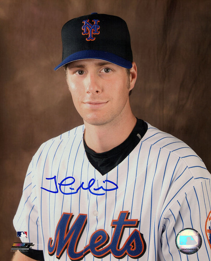 John Maine Autographed New York Mets Studio Pose 8x10 Photo-Powers Sports Memorabilia