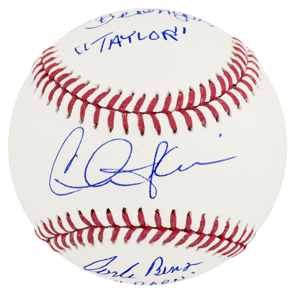 Charlie Sheen, Corbin Bernsen & Tom Berenger Autographed Rawlings MLB Baseball with Taylor, Dorn-Powers Sports Memorabilia