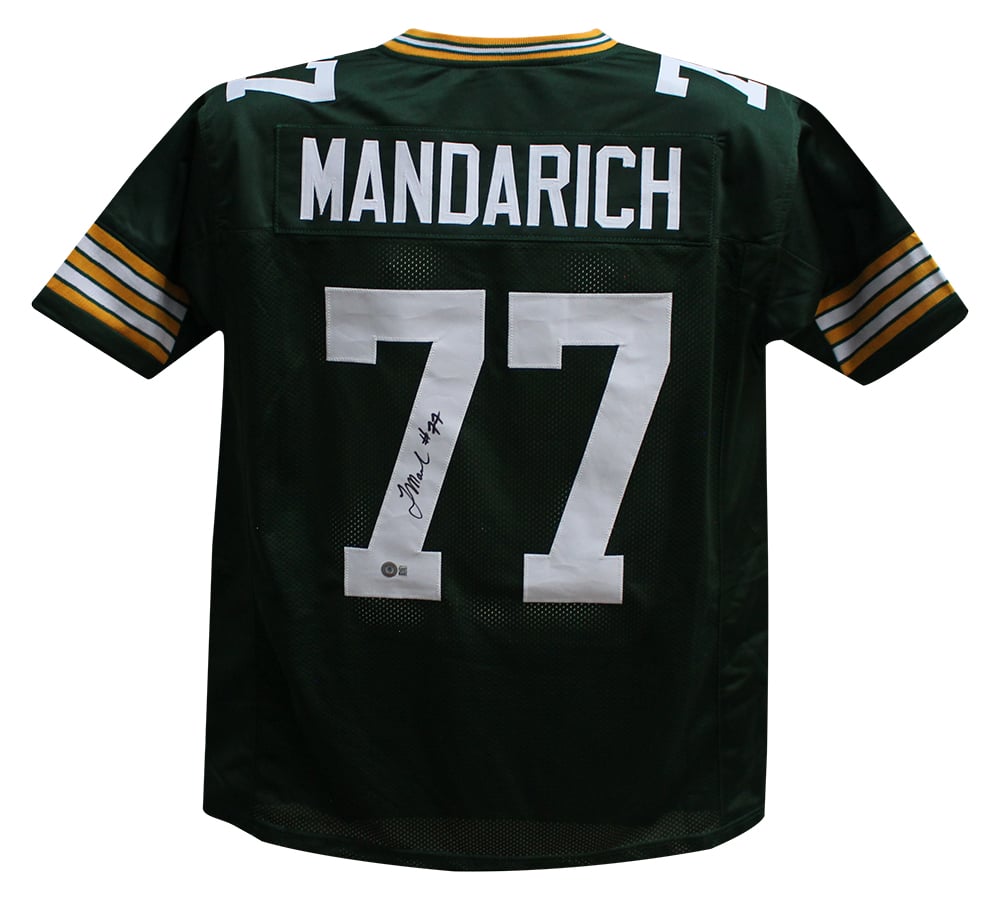 Tony Mandarich Signed Pro Style Green XL Jersey – Beckett Authenticated-Powers Sports Memorabilia