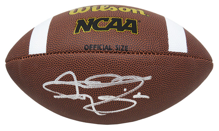 Johnny Manziel Autographed Wilson NCAA Full Size Football-Powers Sports Memorabilia