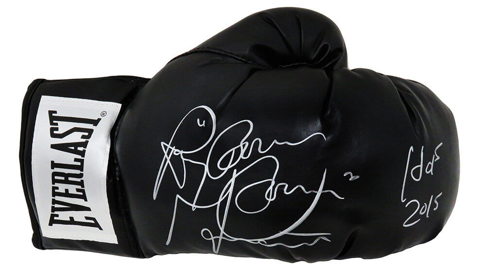 Ray Mancini Autographed Everlast Black Boxing Glove with Boom Boom, HOF 2015-Powers Sports Memorabilia