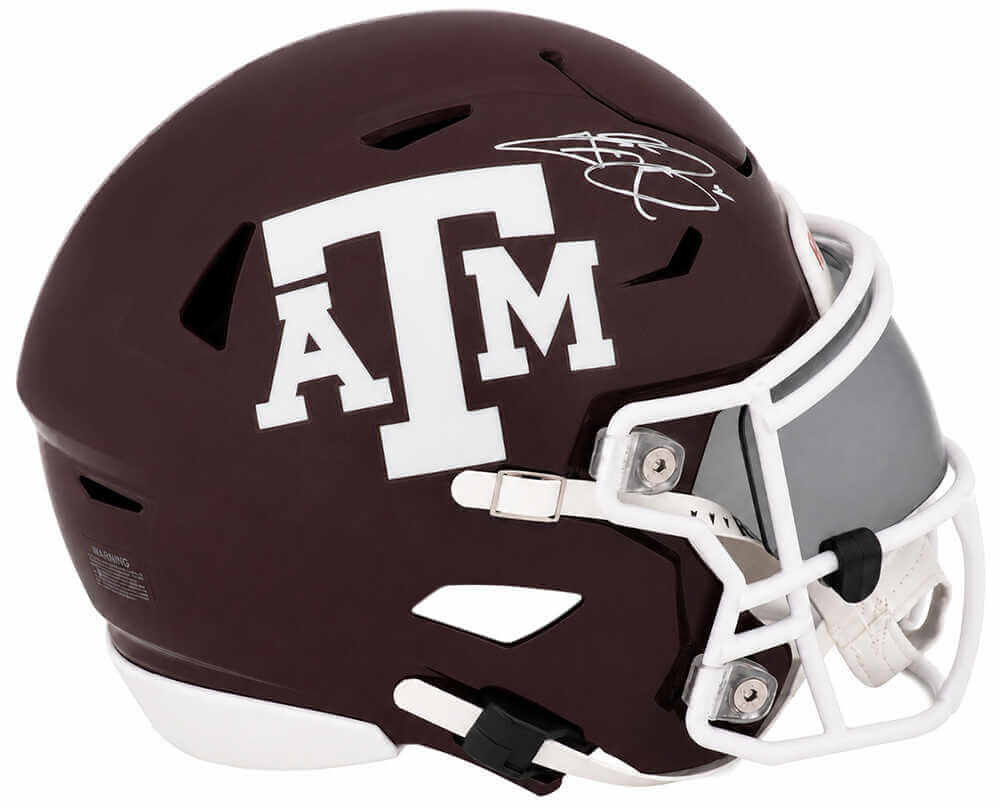 Johnny Manziel Autographed Texas A&M Aggies Riddell Mid-Size (MIDI) SpeedFlex Helmet-Powers Sports Memorabilia