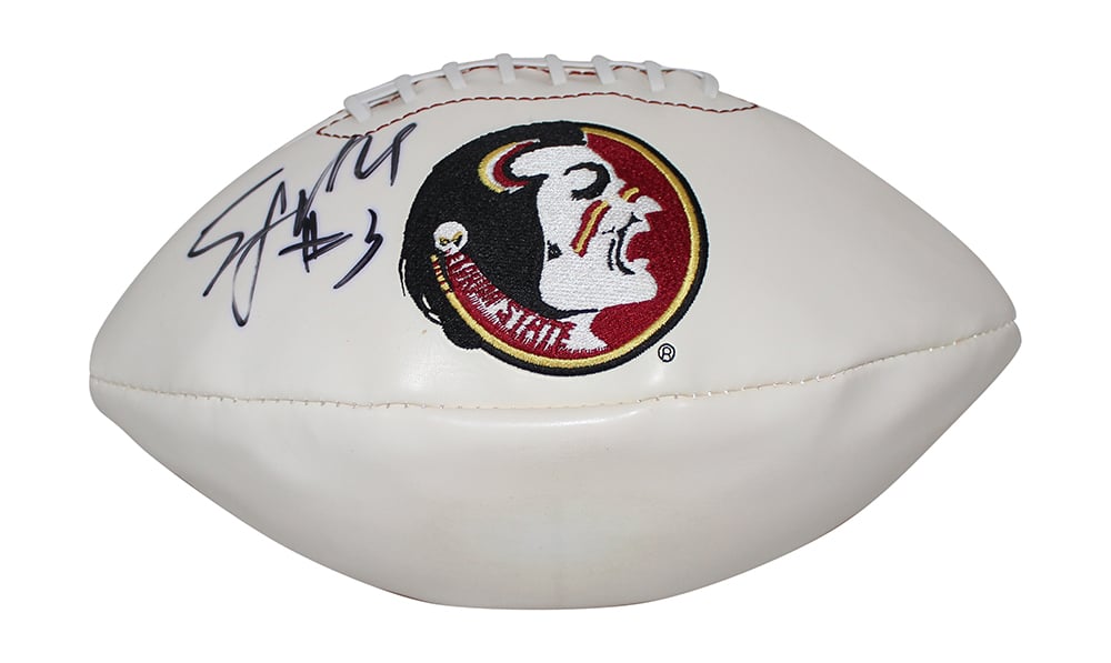 EJ Manuel Florida State Seminoles Signed Lithograph - Logo Football Beckett Beckett-Powers Sports Memorabilia