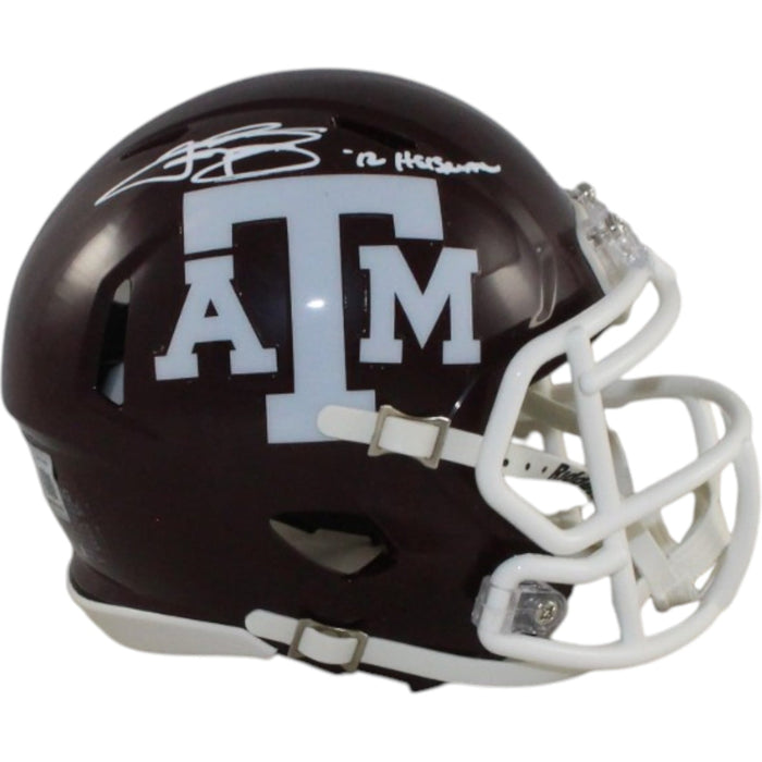 Johnny Manziel Signed Texas A&M Mini Helmet Heisman – Beckett Witness Authenticated-Powers Sports Memorabilia