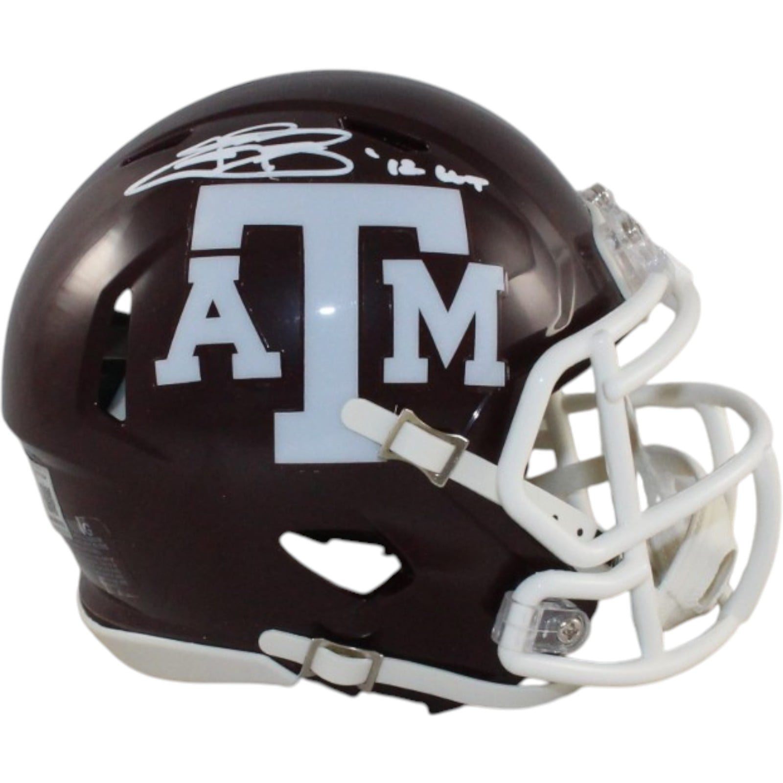 Johnny Manziel Signed Texas A&M Mini Helmet 12 HT – Beckett Witness Authenticated-Powers Sports Memorabilia
