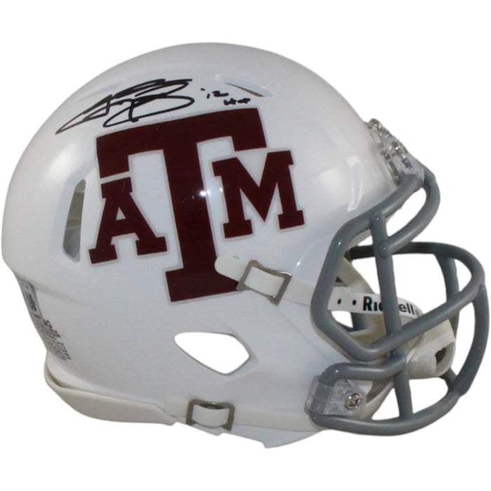 Johnny Manziel Signed Texas A&M Mini Helmet – Beckett Witness Authenticated-Powers Sports Memorabilia