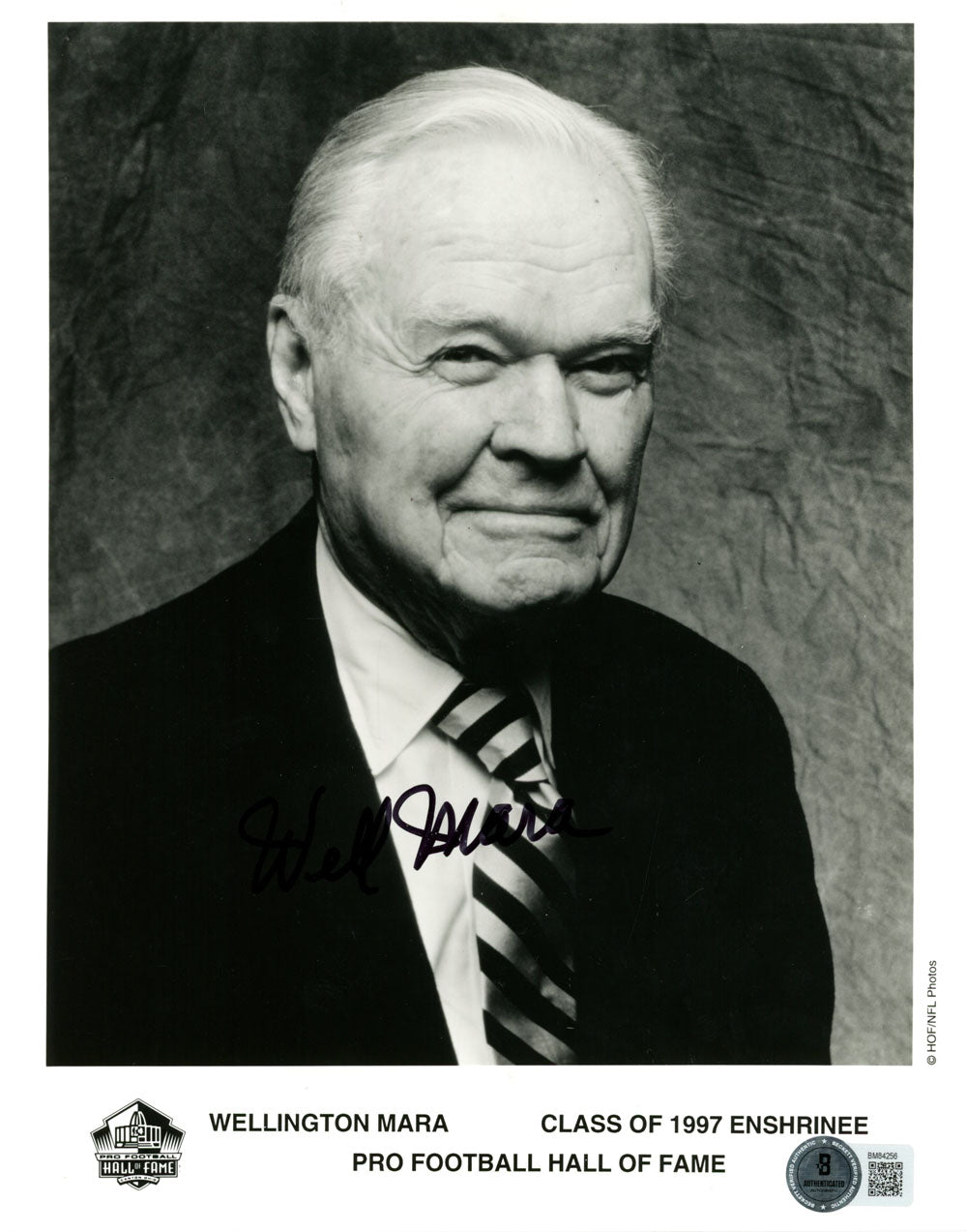Wellington Mara New York Giants Signed 8x10 Photo - Beckett Beckett-Powers Sports Memorabilia