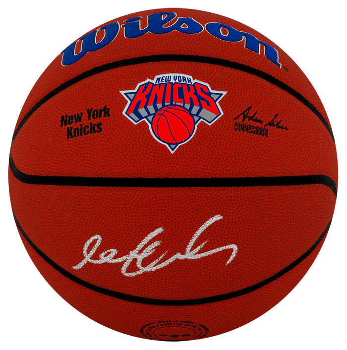 Stephon Marbury Autographed Wilson New York Knicks Logo NBA Basketball-Powers Sports Memorabilia