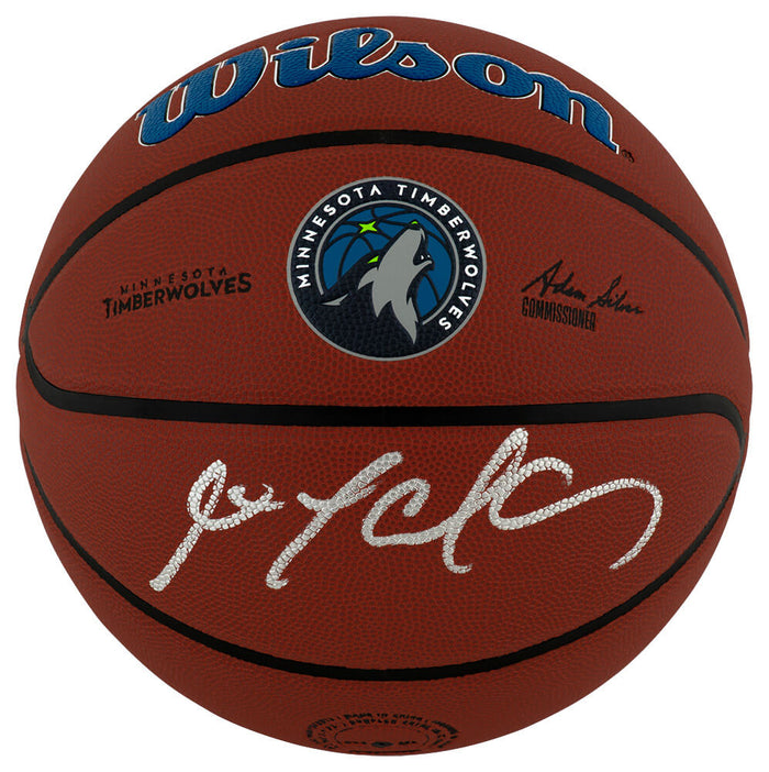 Stephon Marbury Autographed Minnesota Timberwolves Logo Wilson NBA Basketball-Powers Sports Memorabilia