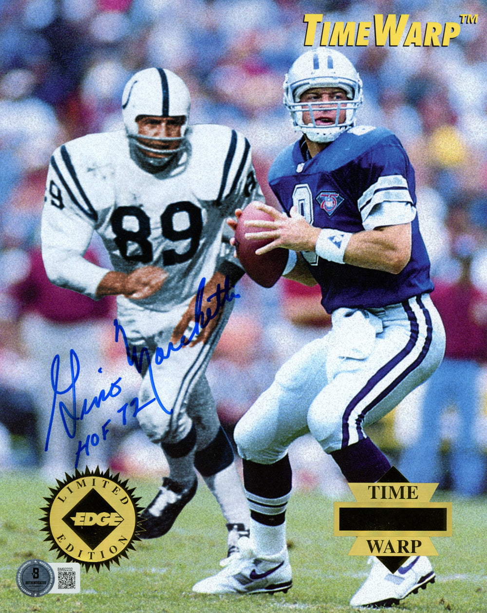 Gino Marchetti Baltimore Colts Signed 8x10 Photo - HOF Beckett Beckett-Powers Sports Memorabilia