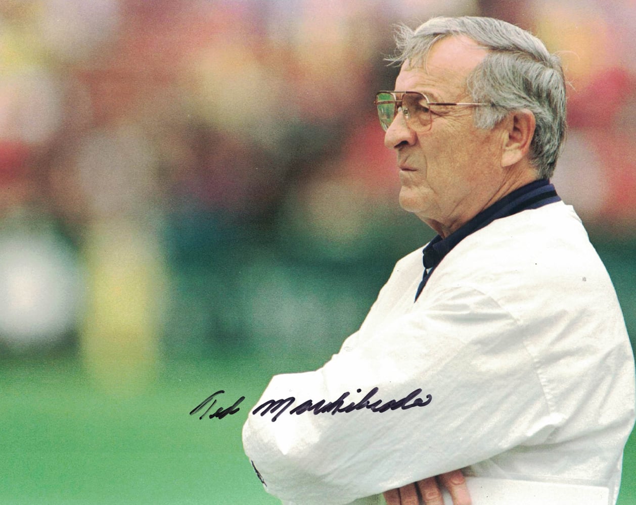 Ted Marchibroda Baltimore Ravens Signed 8x10 Photo Coach-Powers Sports Memorabilia
