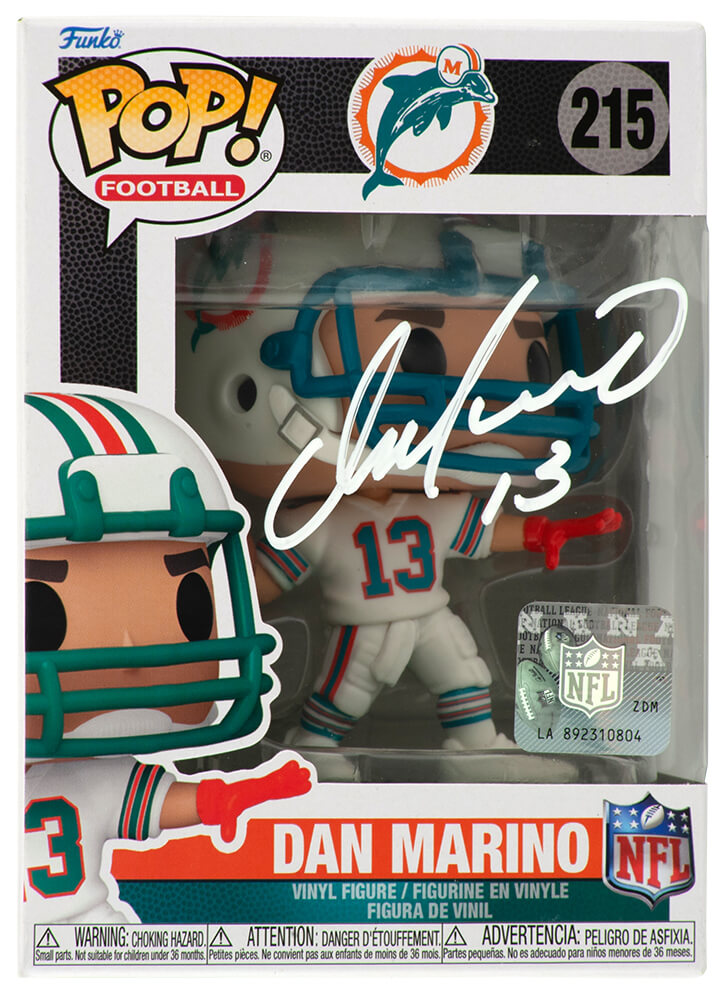 Dan Marino Miami Dolphins Autographed NFL Legends Funko Pop #215