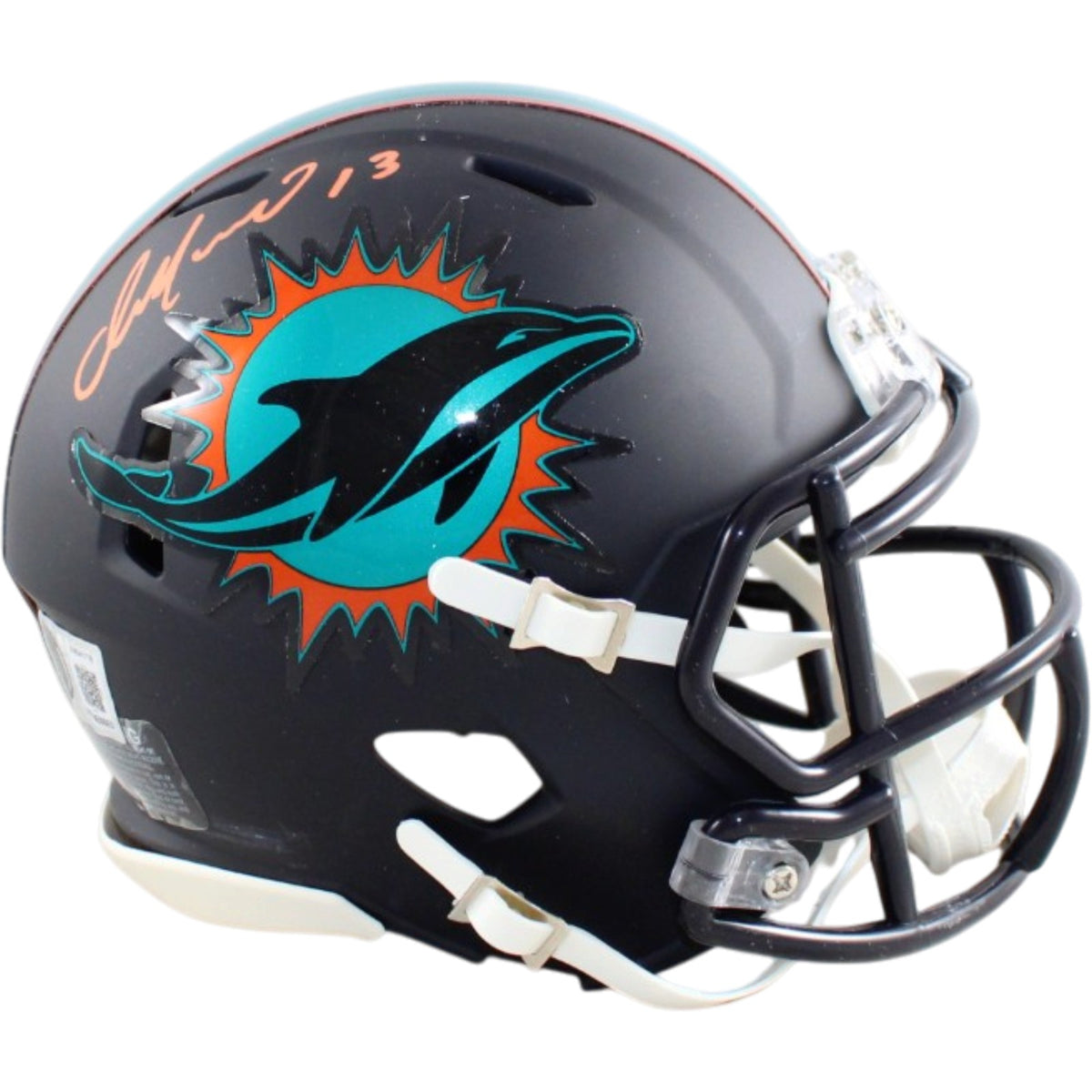 Dan Marino Miami Dolphins Signed Mini Helmet - Mini Rival Becket WIT Beckett-Powers Sports Memorabilia