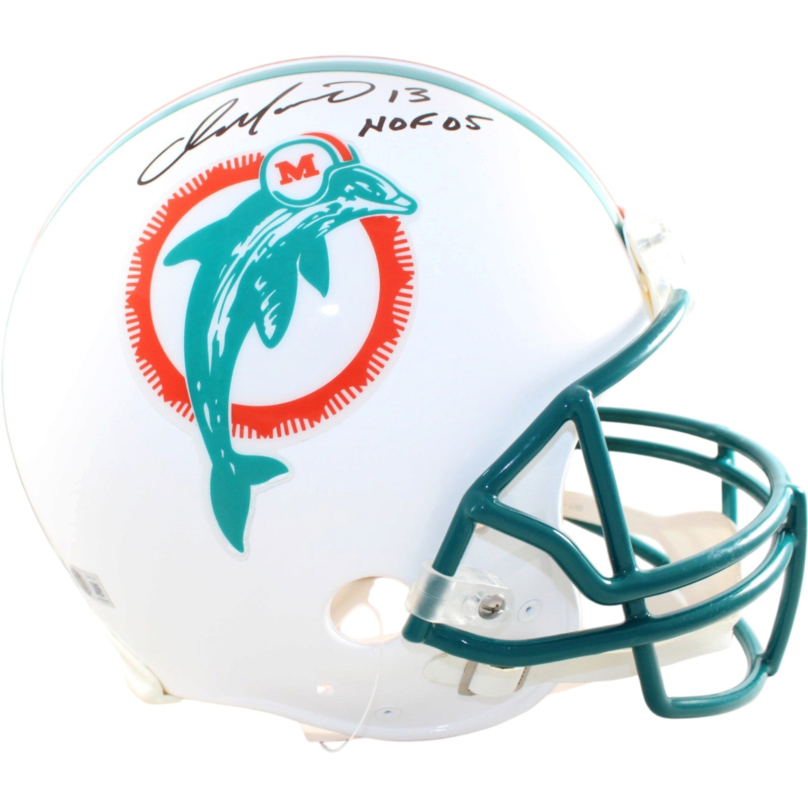 Dan Marino Miami Dolphins Signed Full Size Helmet - Proline VSR4 80-96 TB HOF 05 Beckett-Powers Sports Memorabilia