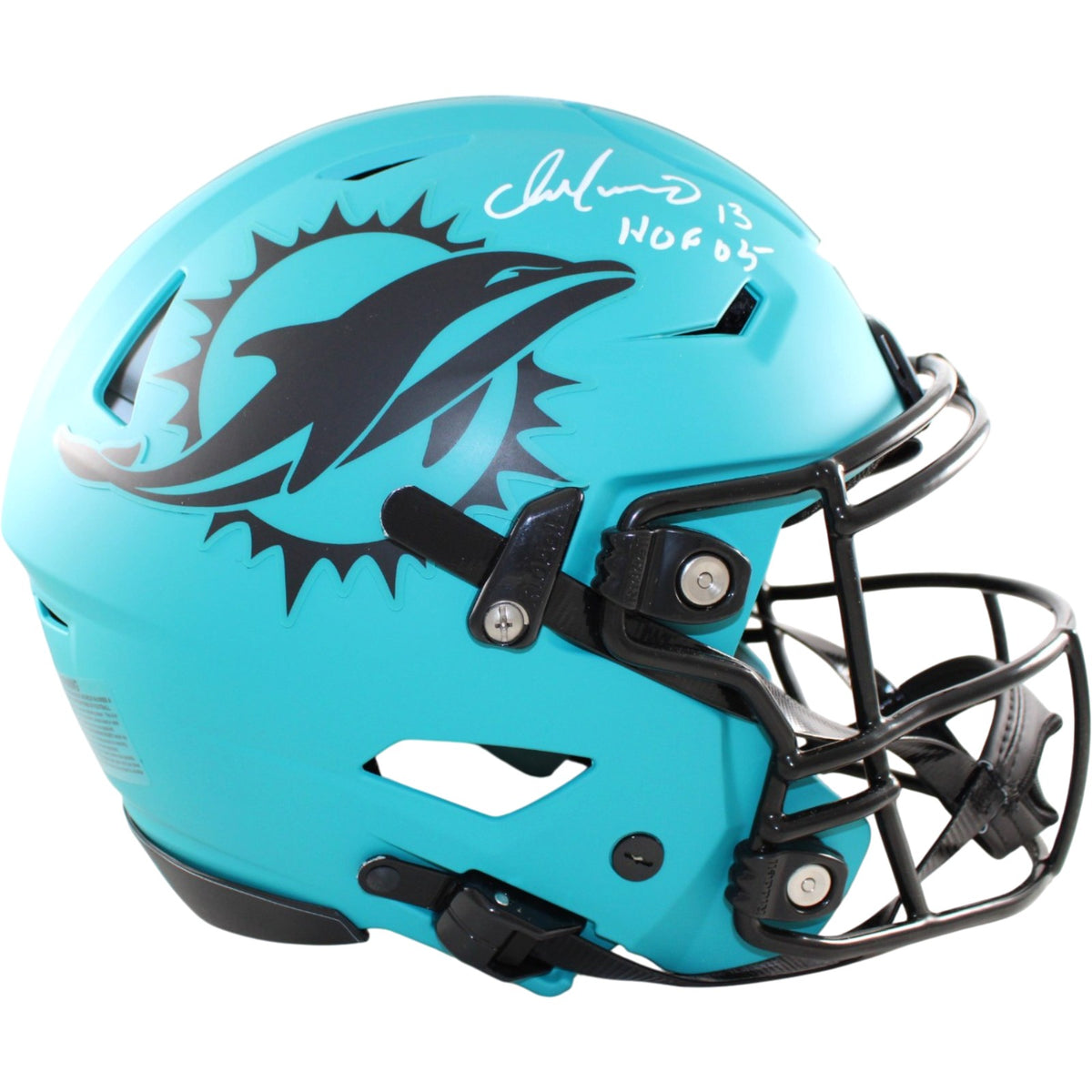 Dan Marino Miami Dolphins Signed Full Size Helmet - Speedflex Rave HOF Becket WIT Beckett-Powers Sports Memorabilia