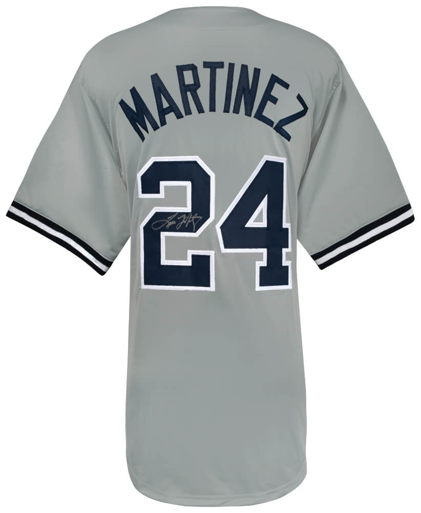 Tino Martinez Autographed Grey Custom Baseball Jersey-Powers Sports Memorabilia