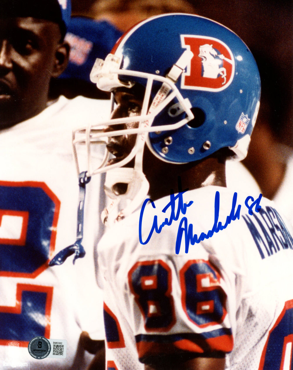Arthur Marshall Denver Broncos Signed 8x10 Photo - Beckett Beckett-Powers Sports Memorabilia