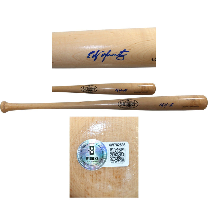 Edgar Martinez Signed Seattle Mariners Blonde Baseball Bat – Beckett Authenticated-Powers Sports Memorabilia