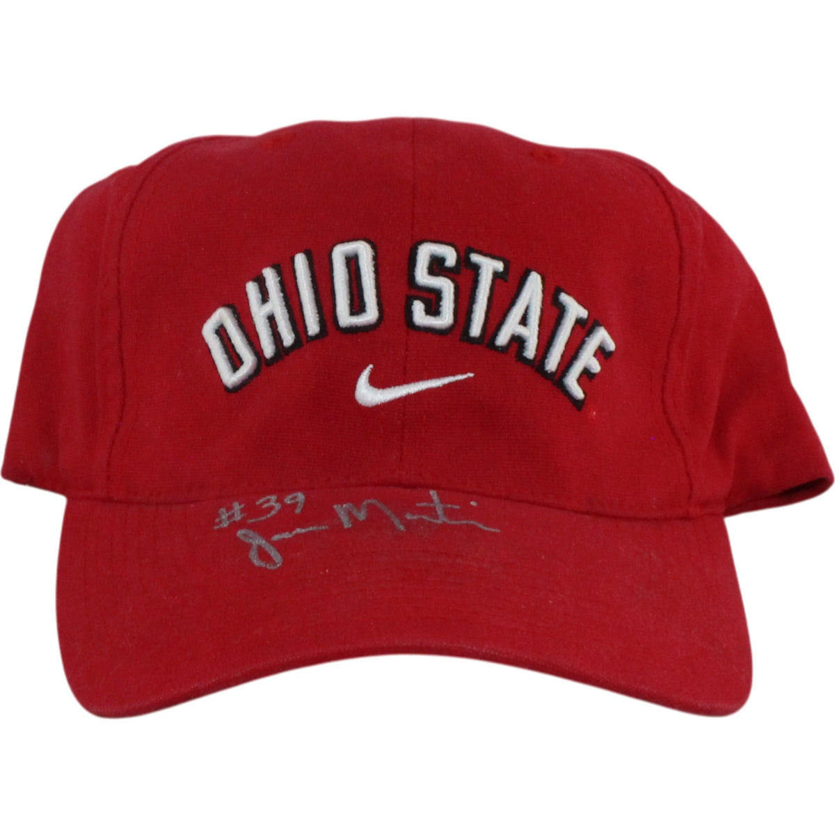 Jamar Martin Ohio State Buckeyes Signed Mini Helmet - Nike One Size Hat Beckett Beckett-Powers Sports Memorabilia