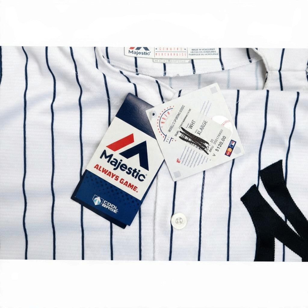 Tino Martinez New York Yankees Majestic Cool Base Home Jersey - XL-Powers Sports Memorabilia