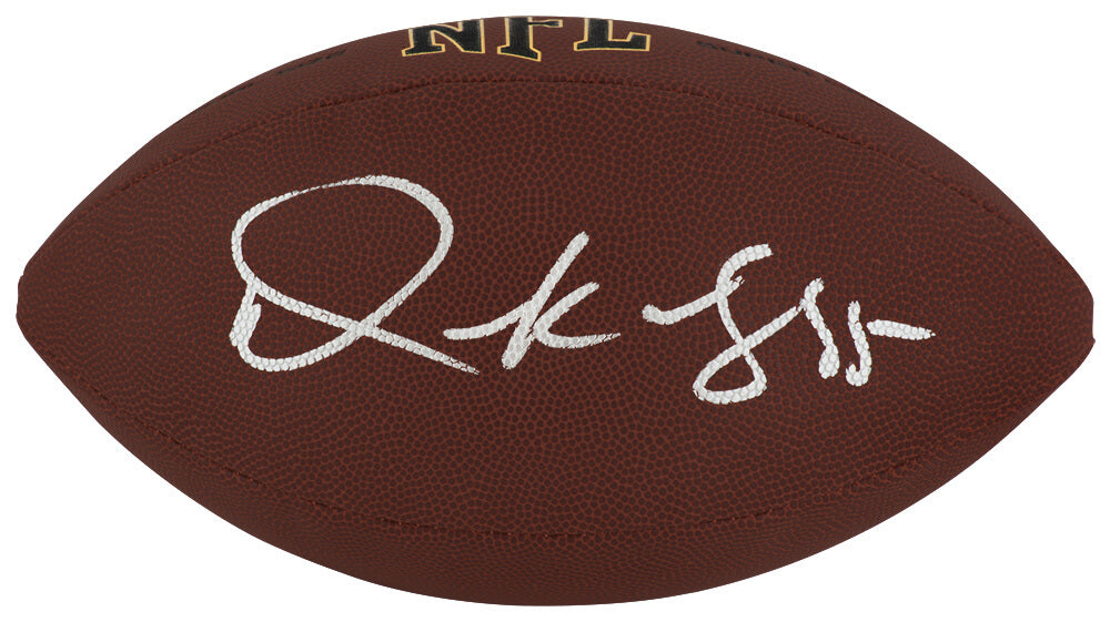 Derrick Mason Autographed Wilson Super Grip Full Size NFL Football-Powers Sports Memorabilia