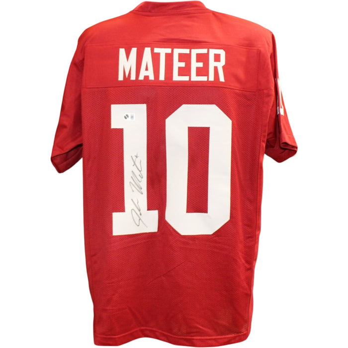 John Mateer Signed Oklahoma Sooners Jersey Red – Beckett Witness Authenticated-Powers Sports Memorabilia