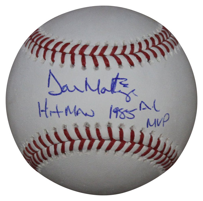 Don Mattingly Signed New York Yankees Official MLB Baseball Hitman & MVP – Beckett Authenticated-Powers Sports Memorabilia