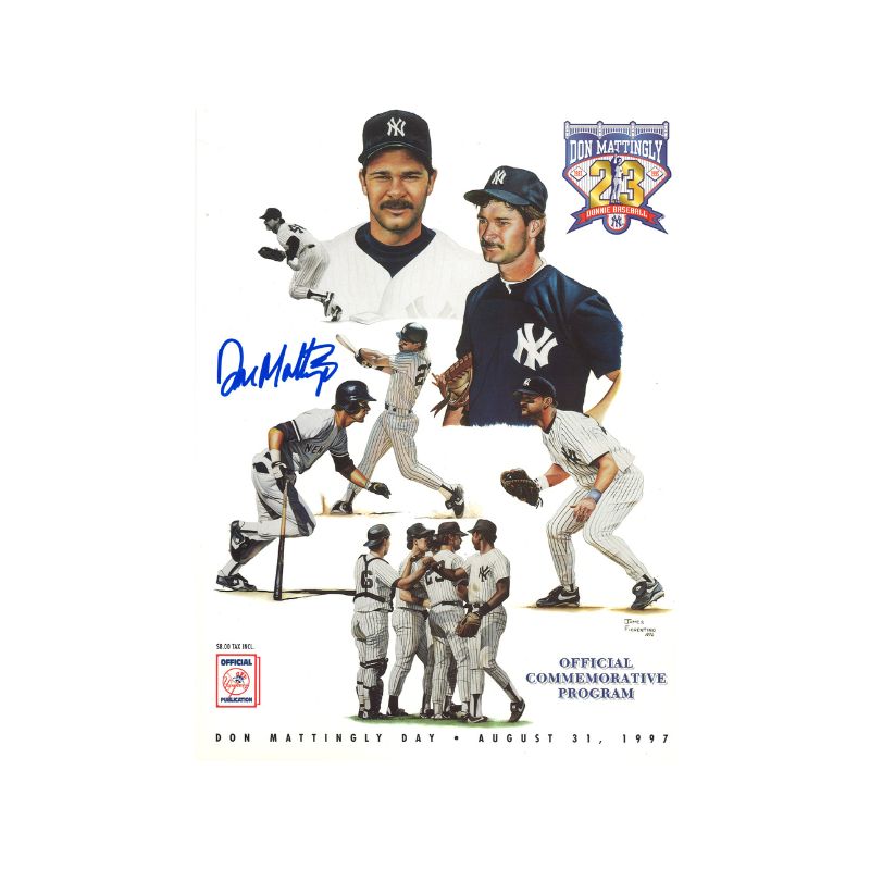 Don Mattingly New York Yankees Signed 8/31/97 Don Mattingly Day Yankees Program-Powers Sports Memorabilia