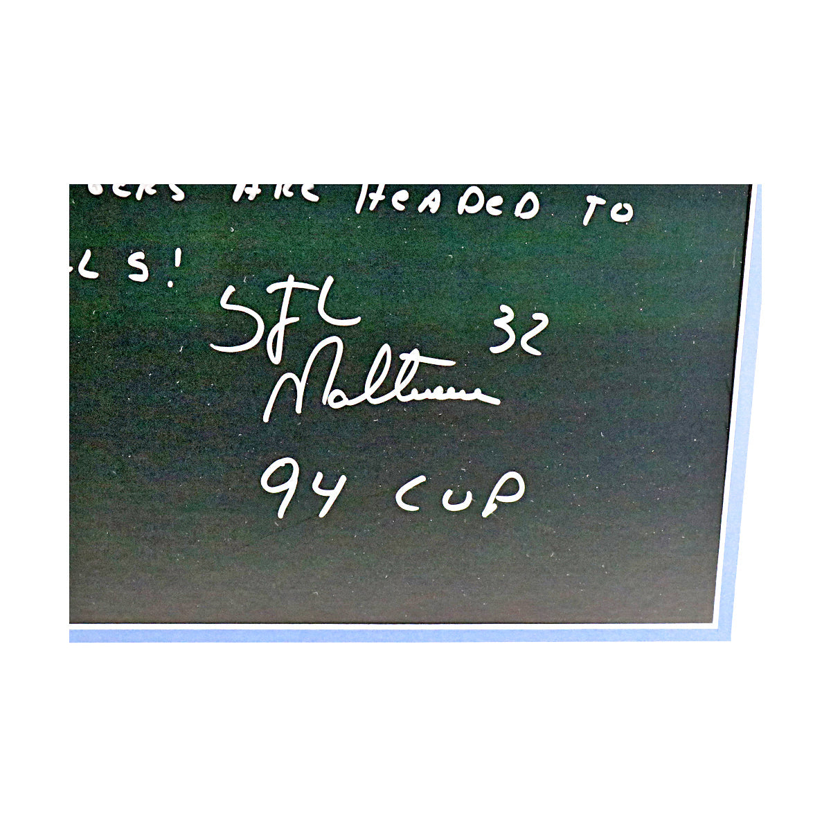 Stephane Matteau New York Rangers Signed Framed 16x20 Hand Written Story of Howie Rose 1994 ECF Radio Call-Powers Sports Memorabilia