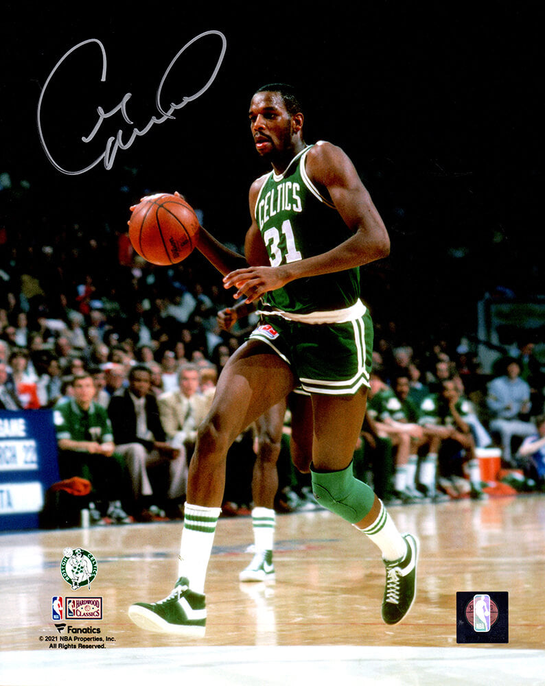 Cedric Maxwell Autographed Boston Celtics Dribbling Action 8x10 Photo-Powers Sports Memorabilia