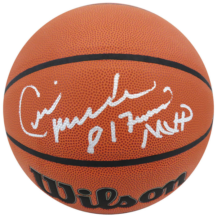 Cedric Maxwell Autographed Wilson Indoor/Outdoor NBA Basketball-Powers Sports Memorabilia