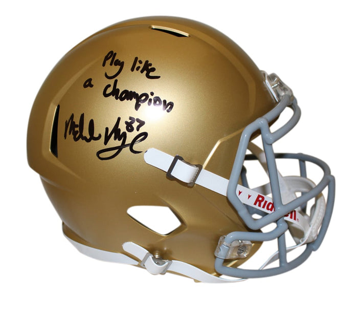 Michael Mayer Signed Notre Dame Fighting Irish Full-Size Speed Helmet – Beckett Authenticated-Powers Sports Memorabilia