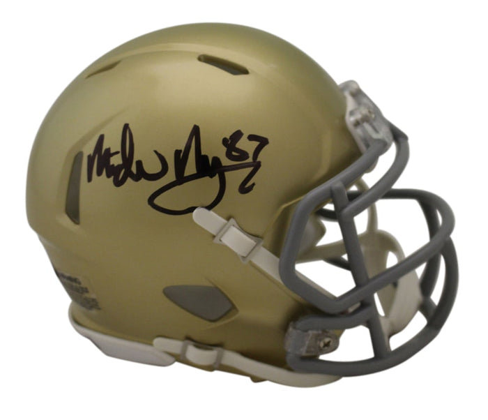 Michael Mayer Signed Notre Dame Fighting Irish Speed Mini Helmet – Red – Beckett Authenticated-Powers Sports Memorabilia