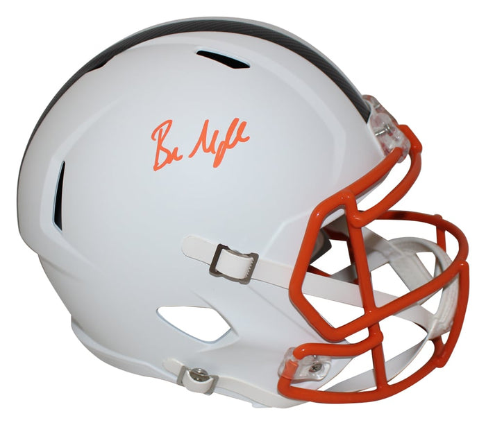 Baker Mayfield Signed Cleveland Browns Full-Size Flat White Speed Helmet – Beckett Authenticated-Powers Sports Memorabilia