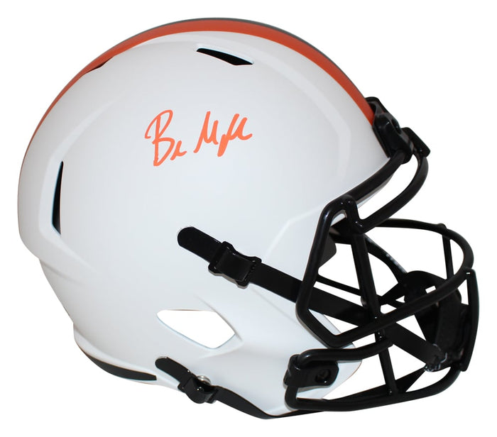 Baker Mayfield Signed Cleveland Browns Full-Size Lunar Speed Helmet – Beckett Authenticated-Powers Sports Memorabilia