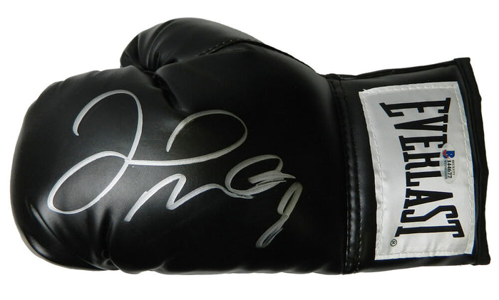 Floyd Mayweather Jr. Autographed Everlast Black Boxing Glove (Beckett Holo)-Powers Sports Memorabilia