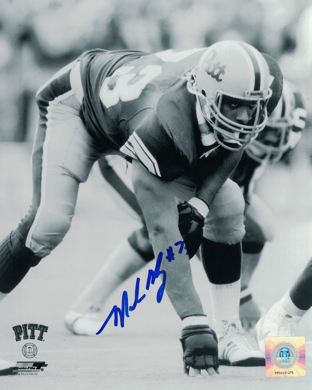Mark May Signed Pittsburgh Panthers 8x10 Photo-Powers Sports Memorabilia