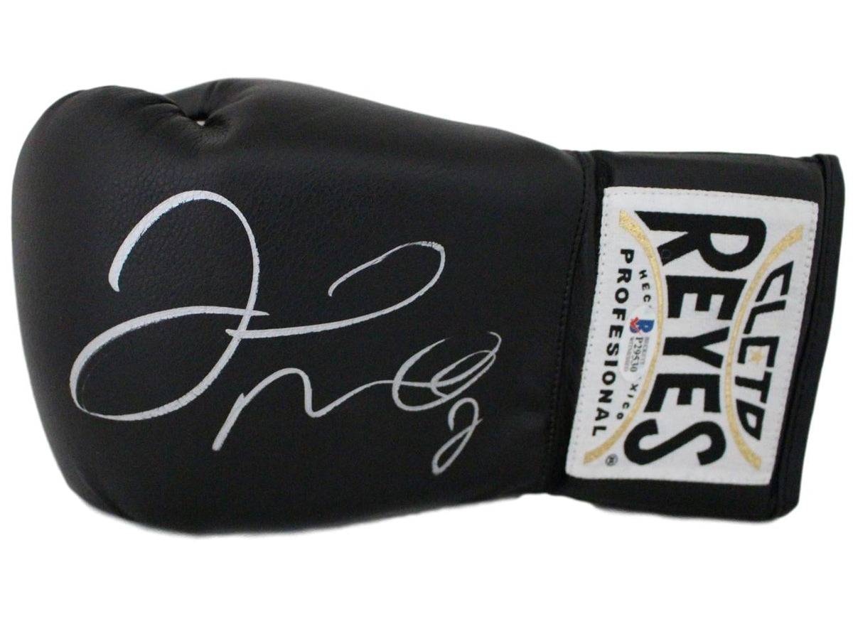 Floyd Mayweather Jr Boxing/UFC Signed Golf Item - Cleto Reyes Black Left Hand Boxing Glove Beckett-Powers Sports Memorabilia