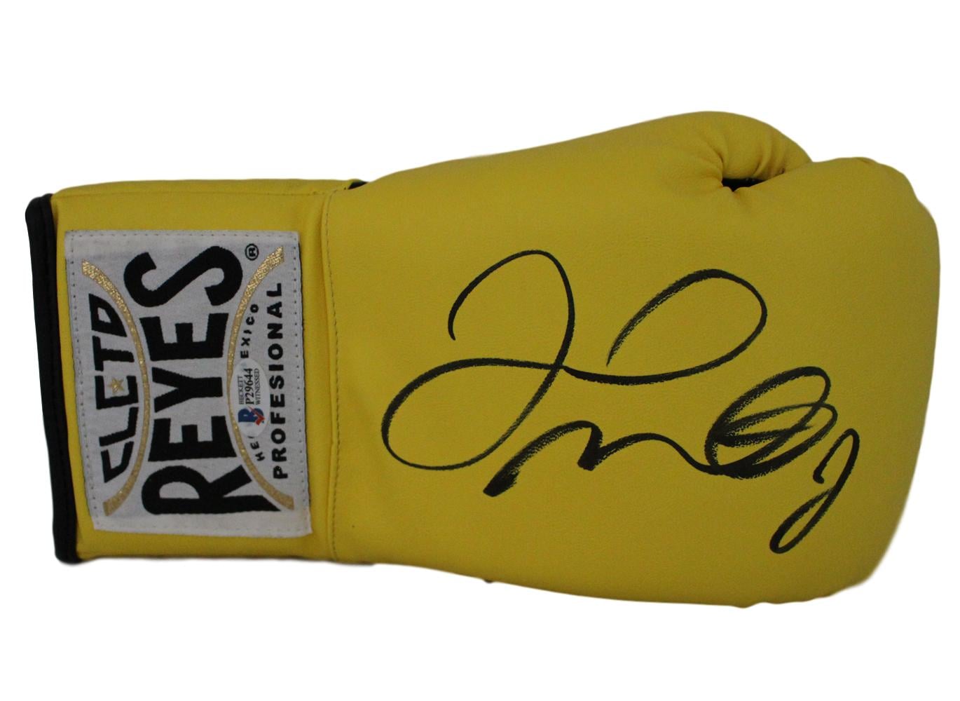 Floyd Mayweather Jr Signed Cleto Reyes Yellow Right Hand Boxing Glove – Beckett Authenticated-Powers Sports Memorabilia