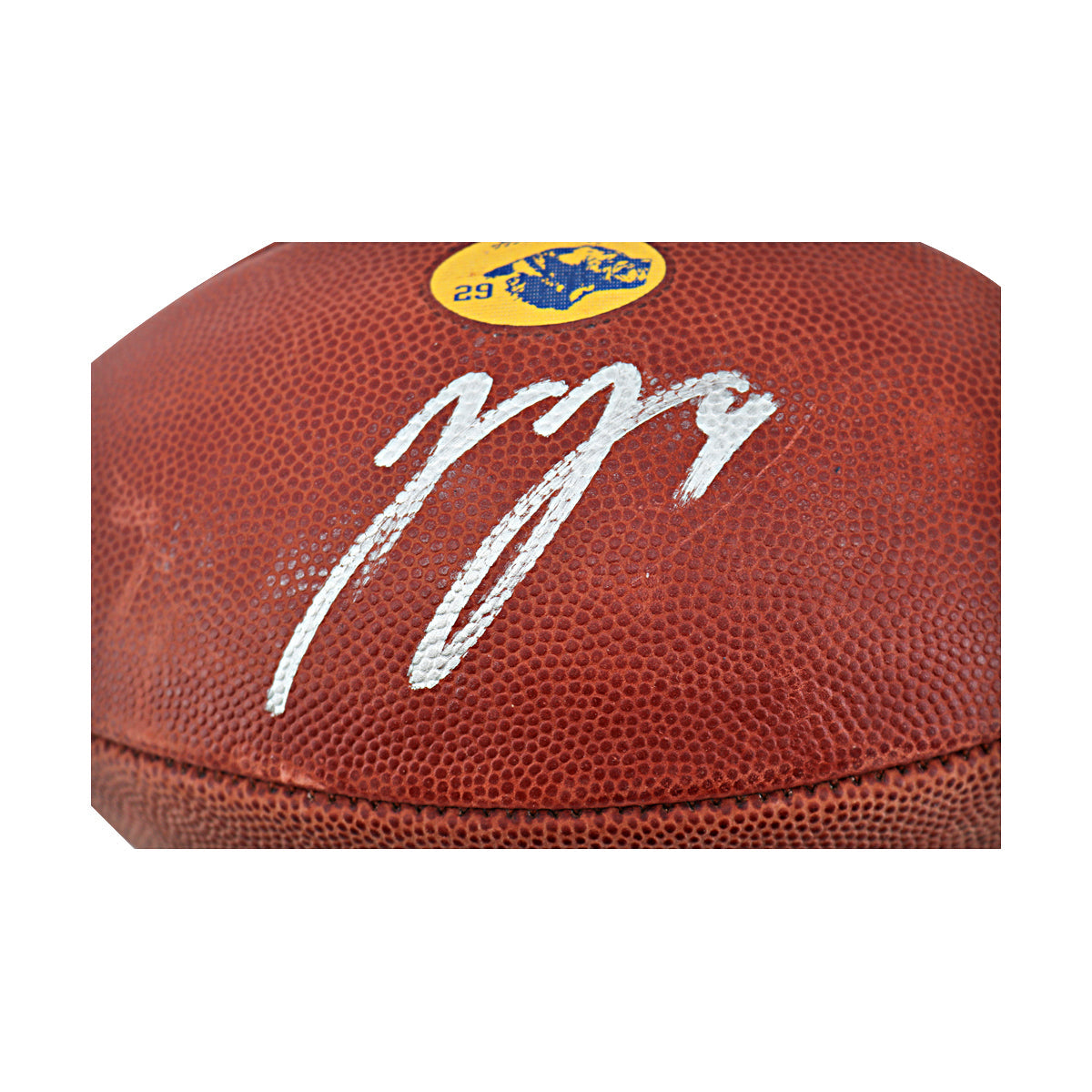 JJ McCarthy University of Michigan Signed Team Issued Nike Vapor Elite Ball #29 Football-Powers Sports Memorabilia