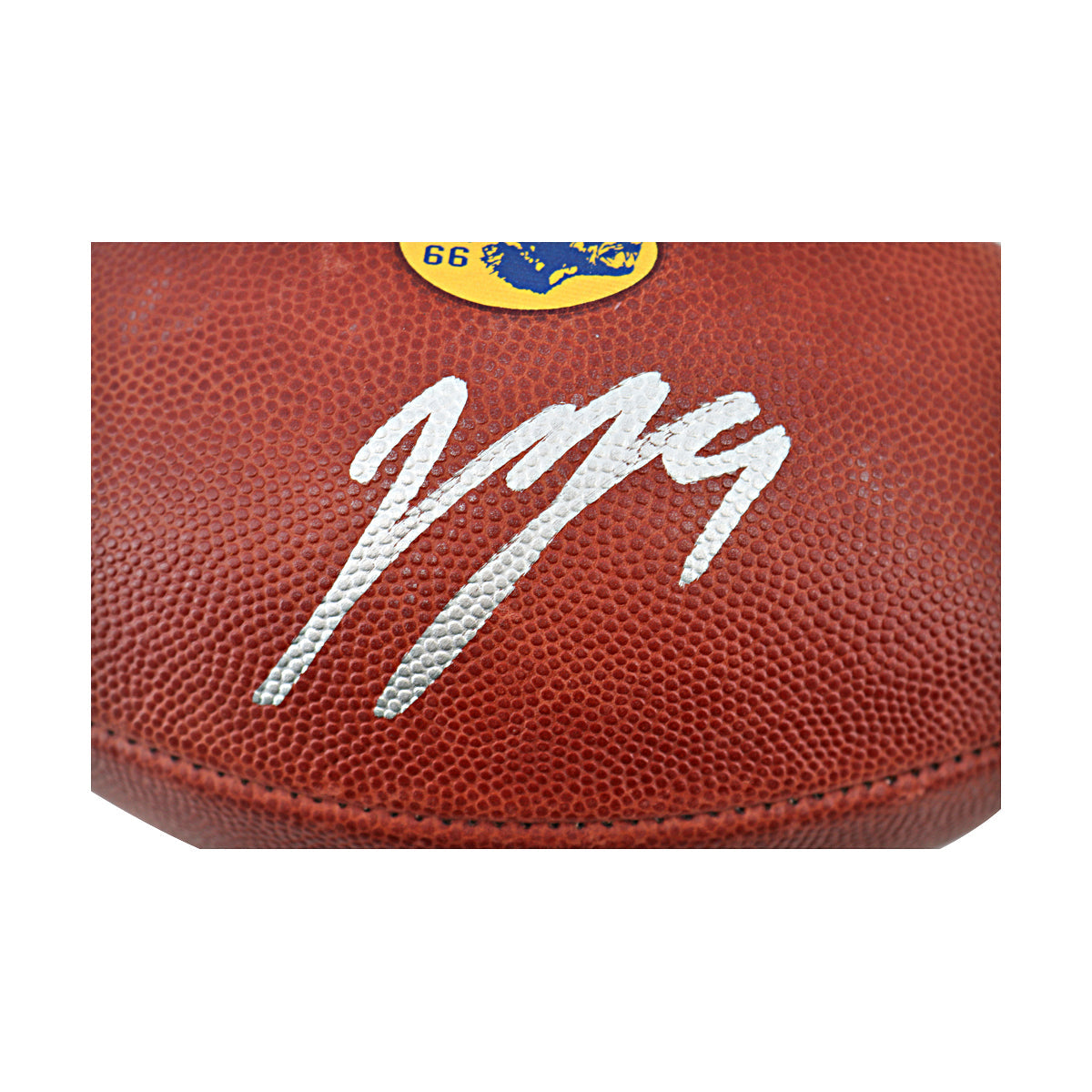 JJ McCarthy University of Michigan Signed Team Issued Nike Vapor Elite Ball #66 Football-Powers Sports Memorabilia