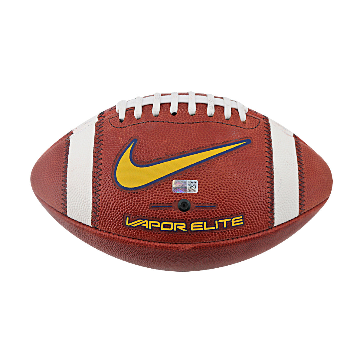 JJ McCarthy University of Michigan Signed Team Issued Nike Vapor Elite Ball #66 Football-Powers Sports Memorabilia