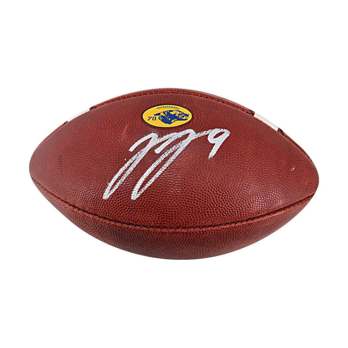 JJ McCarthy University of Michigan Signed Team Issued Nike Vapor Elite Ball #70 Football-Powers Sports Memorabilia