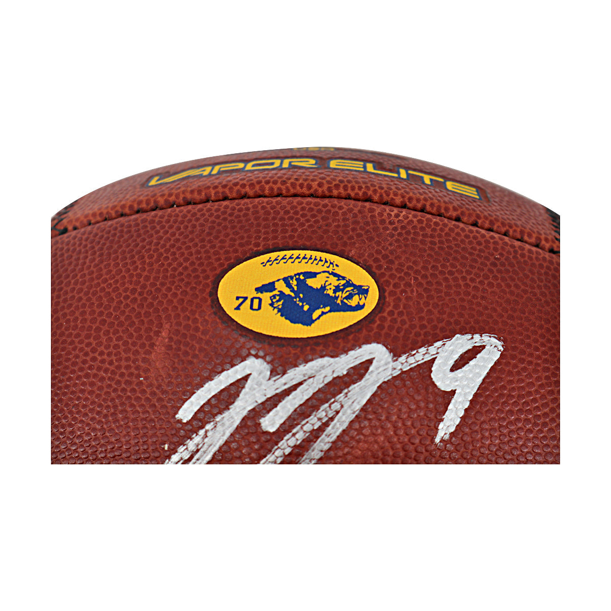 JJ McCarthy University of Michigan Signed Team Issued Nike Vapor Elite Ball #70 Football-Powers Sports Memorabilia