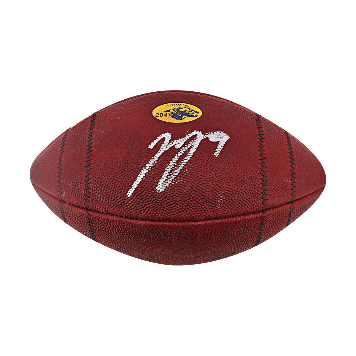 JJ McCarthy University of Michigan Signed Team Issued Nike Vapor Elite Ball #204 Football-Powers Sports Memorabilia