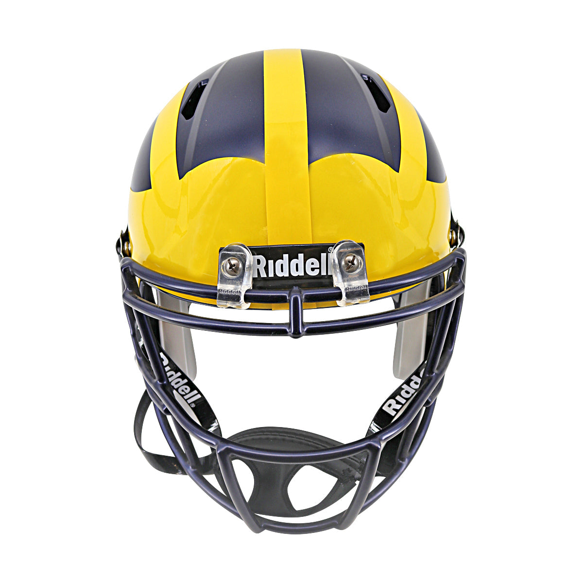 JJ McCarthy University of Michigan Signed Riddell Full Size Replica Speed Helmet (Beckett Auth)-Powers Sports Memorabilia