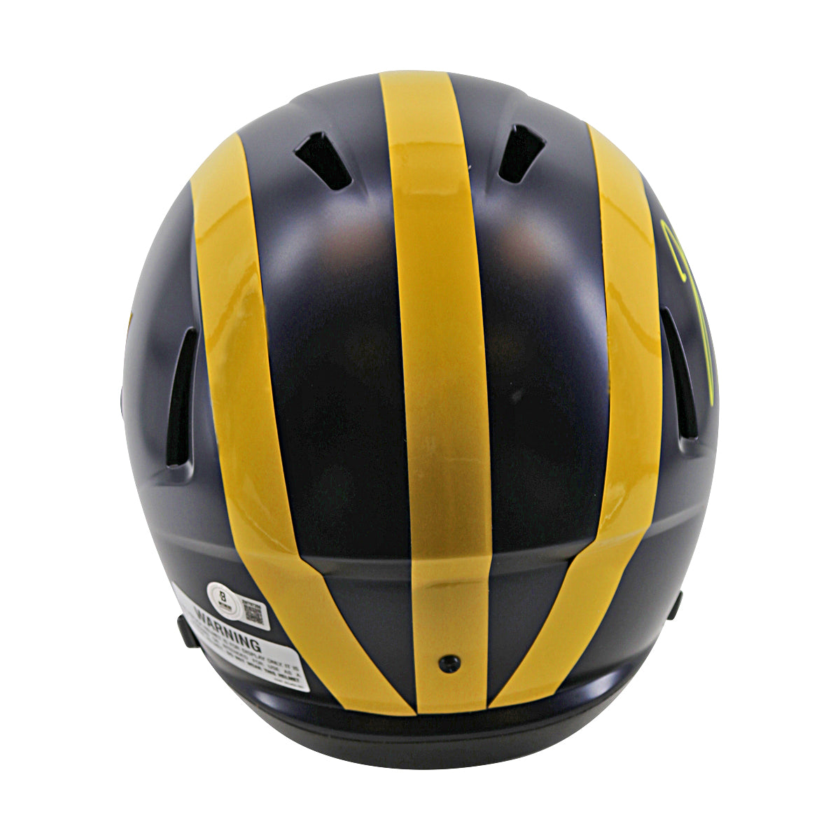 JJ McCarthy University of Michigan Signed Riddell Full Size Replica Speed Helmet (Beckett Auth)-Powers Sports Memorabilia