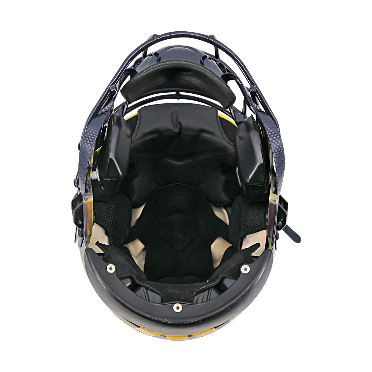JJ McCarthy University of Michigan Signed Riddell Team Issued F/S Speedflex Authentic Helmet (Beckett Auth)-Powers Sports Memorabilia