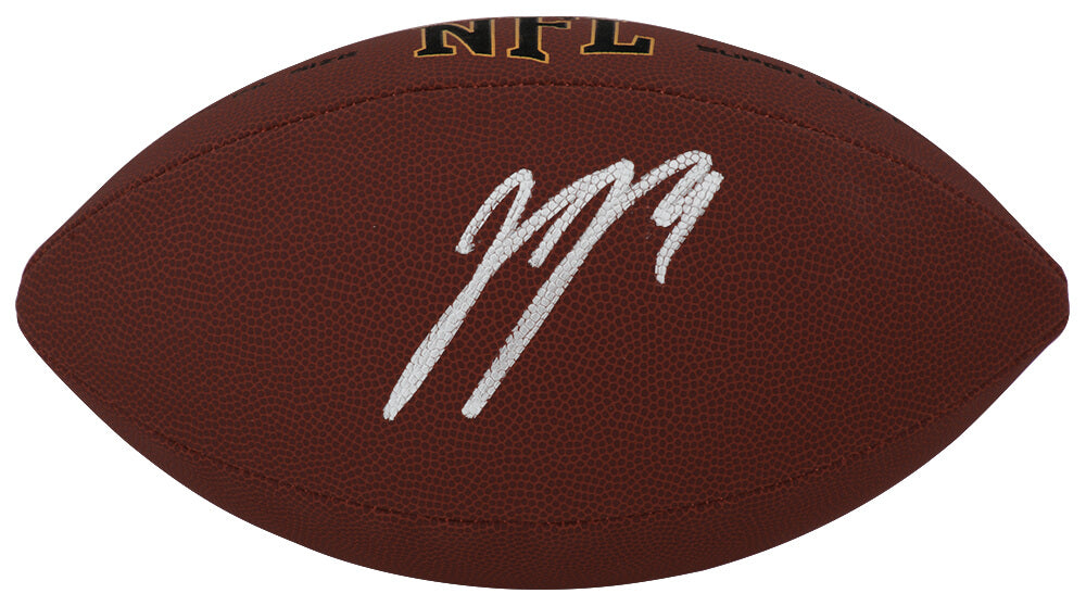 J.J. (JJ) McCarthy Autographed Wilson Super Grip Full Size NFL Football