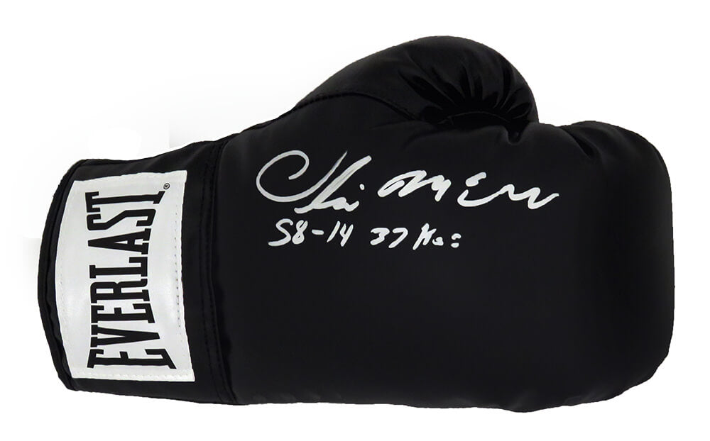 Oliver McCall Autographed Everlast Black Boxing Glove with 58 14, 37 KO's-Powers Sports Memorabilia